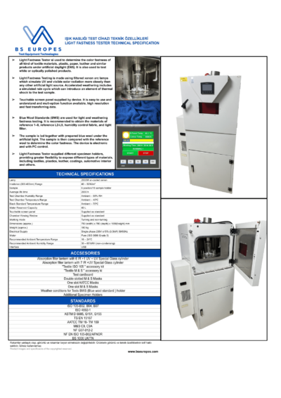 LIGHT FASTNESS TESTER TECHNICAL SPECIFICATION-1